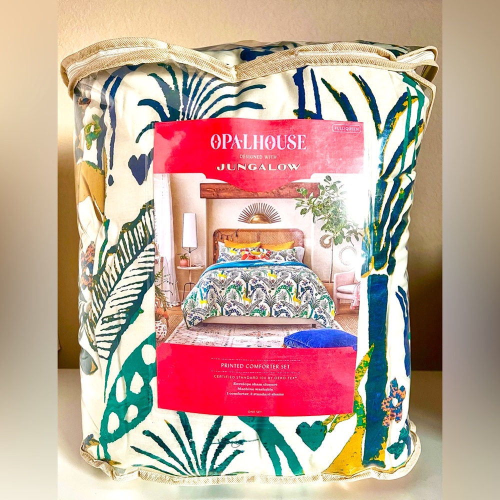 Opalhouse x Jungalow Jungle Print Comforter Set - Full/Queen - New